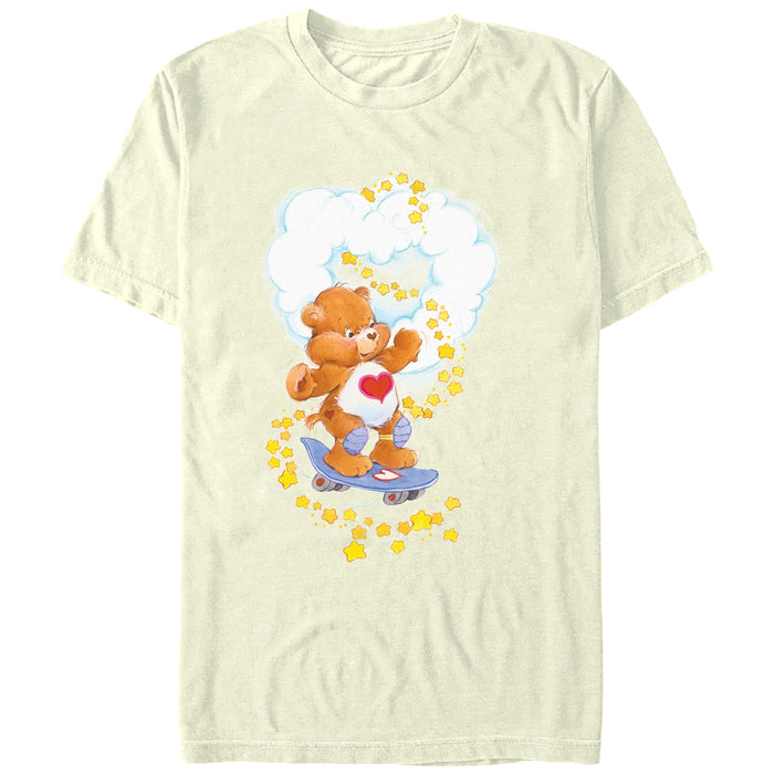 fifth sun Men's Care Bears Tenderheart Bear Skating T-Shirt