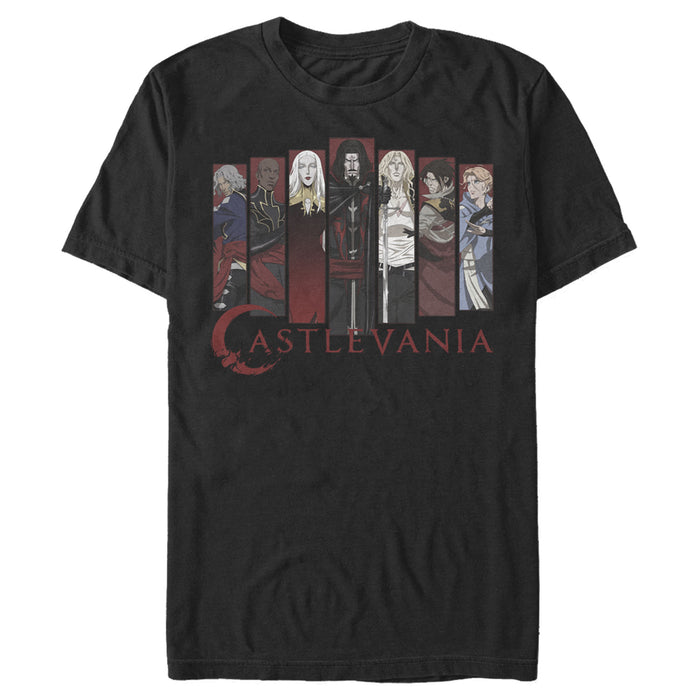 fifth sun Men's Castlevania Full Character Panels T-Shirt