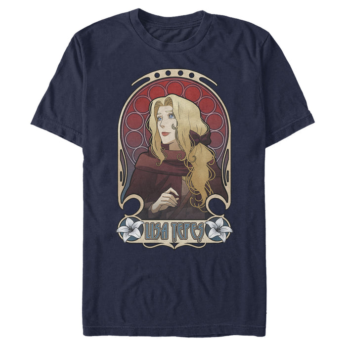 fifth sun Men's Castlevania Lisa Tepes Portrait T-Shirt