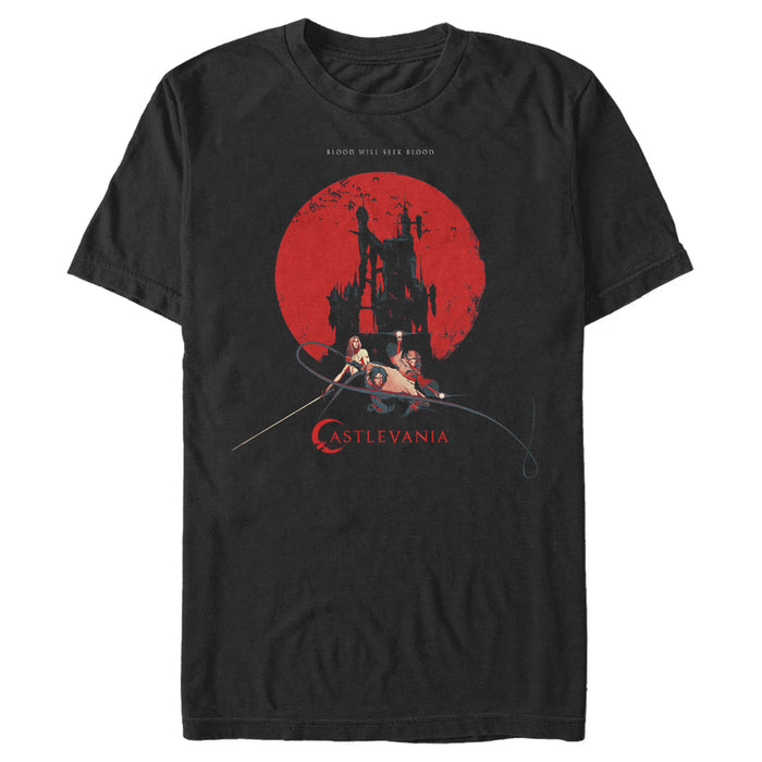 fifth sun Men's Castlevania Seek Blood Poster T-Shirt
