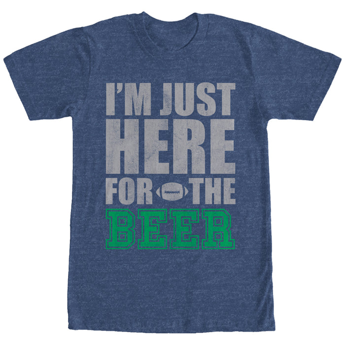 fifth sun Men's CHIN UP Football Here for the Beer T-Shirt