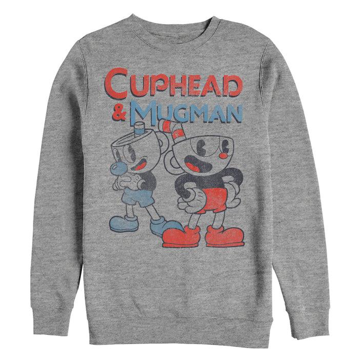 fifth sun Men's Cuphead Best Friend Mugman Sweatshirt