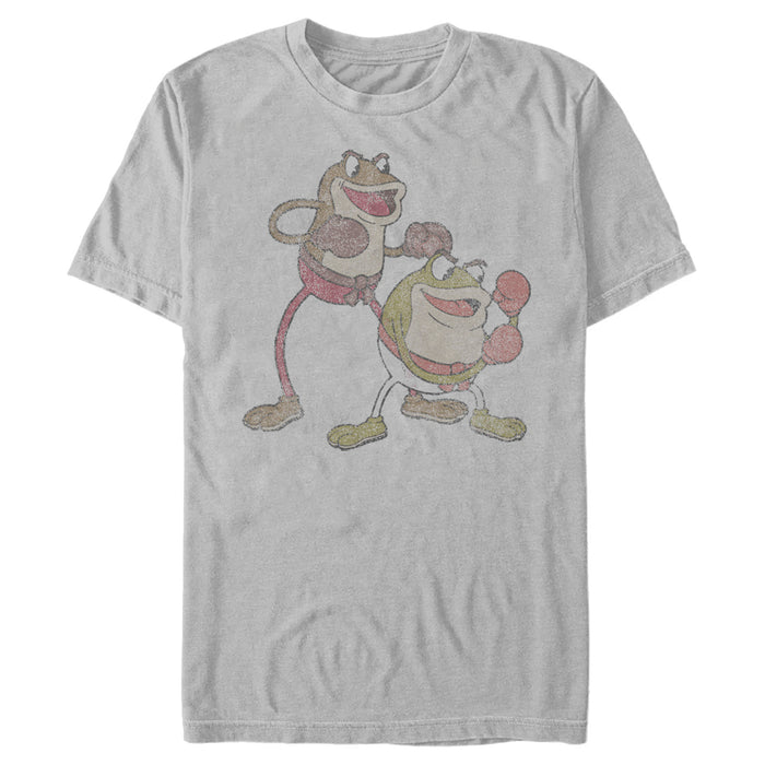 fifth sun Men's Cuphead Boxing Duo Ribby and Croaks T-Shirt
