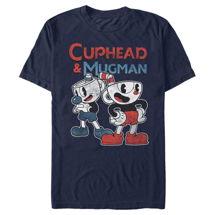Fifth Sun Men's Cuphead Retro Best Friend Mugman T-Shirt
