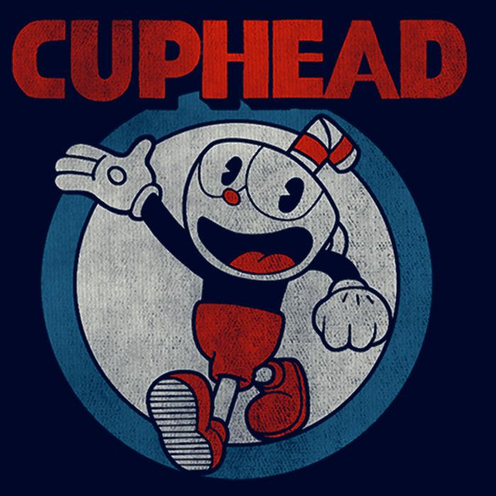 Fifth Sun Men's Cuphead Smile And Wave Distressed Pull Over Hoodie