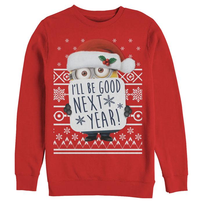 Fifth Sun Men's Despicable Me Christmas Good Minion Sweatshirt