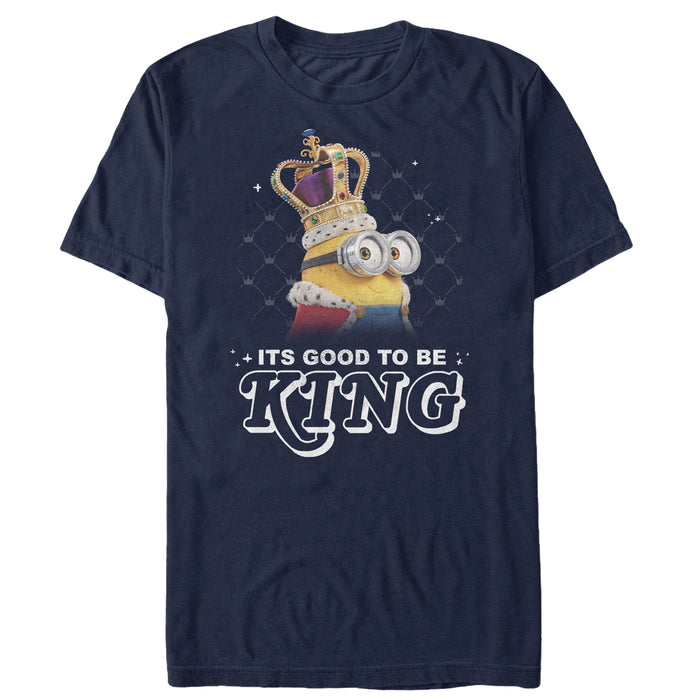 fifth sun Men's Despicable Me Minion Good to Be King T-Shirt