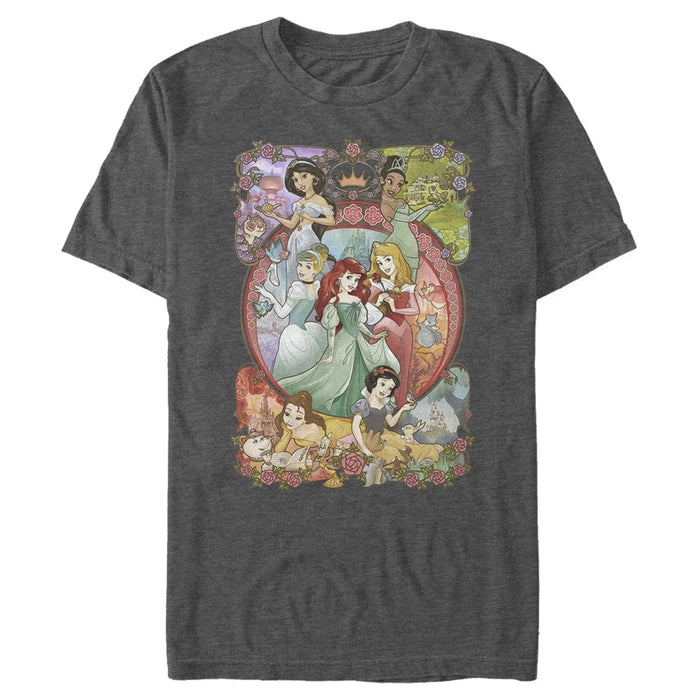 Fifth Sun Men's Disney Princesses Vintage Collage T-Shirt