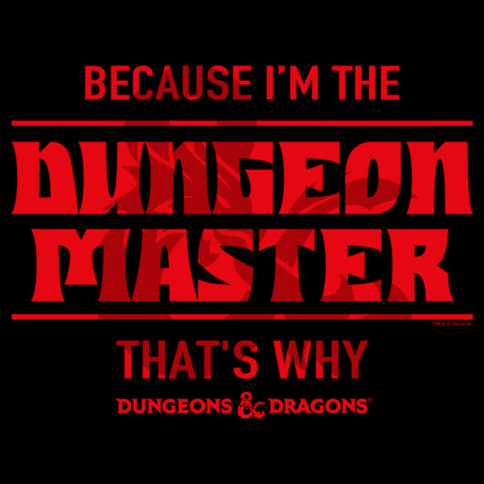 Fifth Sun Men's Dungeons & Dragons Because I'm The Dungeon Master T-Shirt