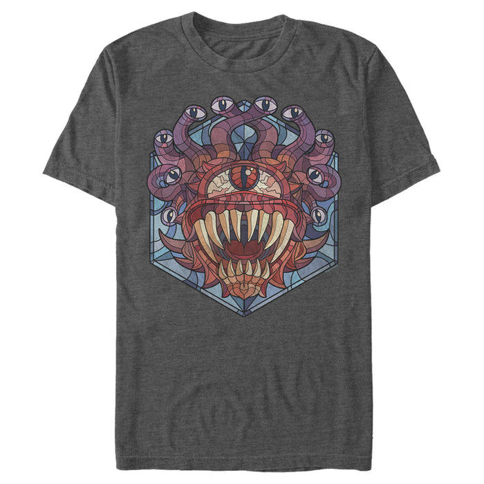 Fifth Sun Men's Dungeons & Dragons Beholder Monster Stained Glass T-Shirt