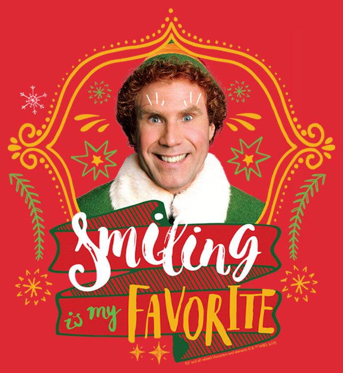 Fifth Sun Men's Elf Buddy Smiling Is My Favorite T-Shirt