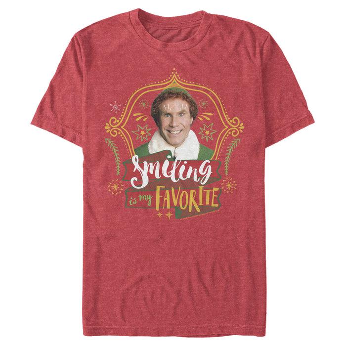fifth sun Men's Elf Buddy Smiling is My Favorite T-Shirt