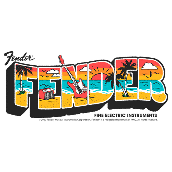 Fifth Sun Men's Fender Vacation Billboard Logo T-Shirt