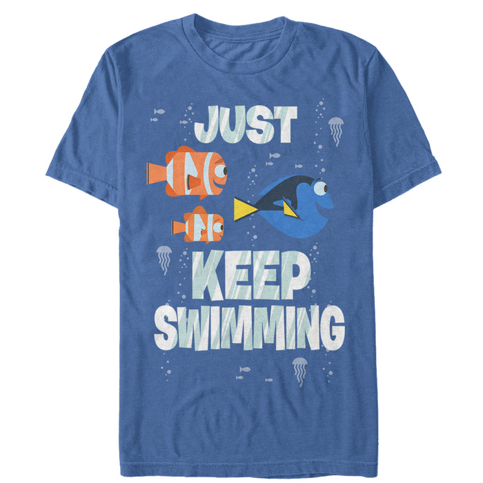 fifth sun Men's Finding Dory Just Keep Swimming T-Shirt