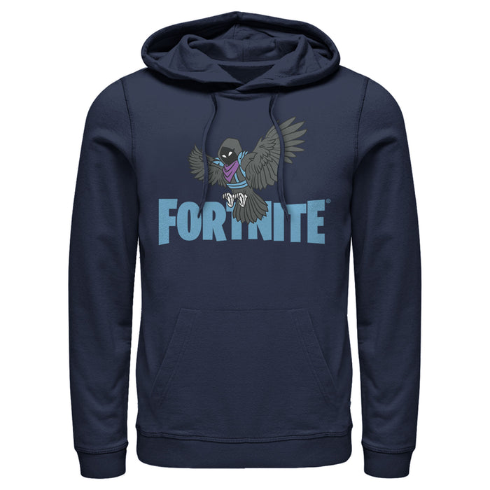 fifth sun Men's Fortnite Raven Logo Pull Over Hoodie