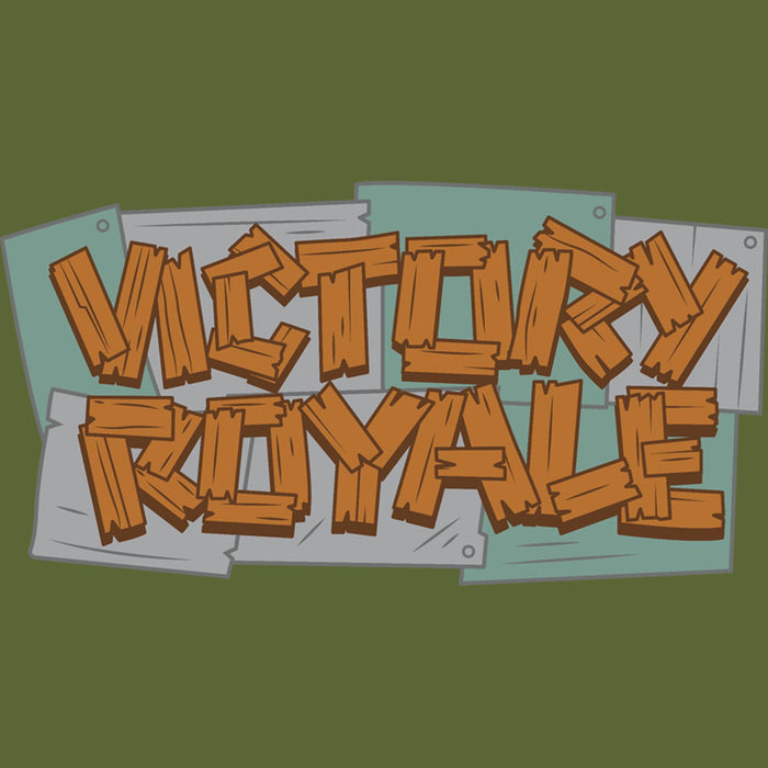 Fifth Sun Men's Fortnite Victory Royale Wooden Logo T-Shirt