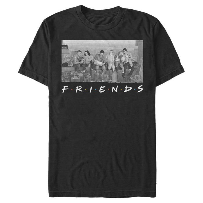 fifth sun Men's Friends Besties Atop Skyscraper Photo T-Shirt