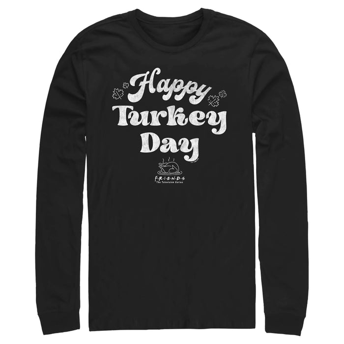 fifth sun Men's Friends Happy Turkey Day Long Sleeve Shirt