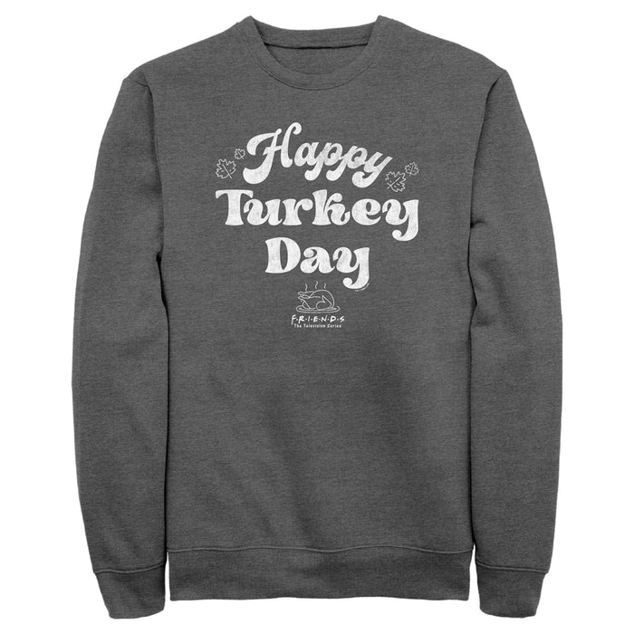 fifth sun Men's Friends Happy Turkey Day Sweatshirt