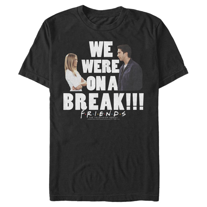 fifth sun Men's Friends Ross and Rachel We Were On a Break T-Shirt