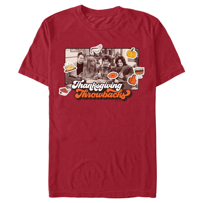 fifth sun Men's Friends Thanksgiving Throwbacks Scene T-Shirt