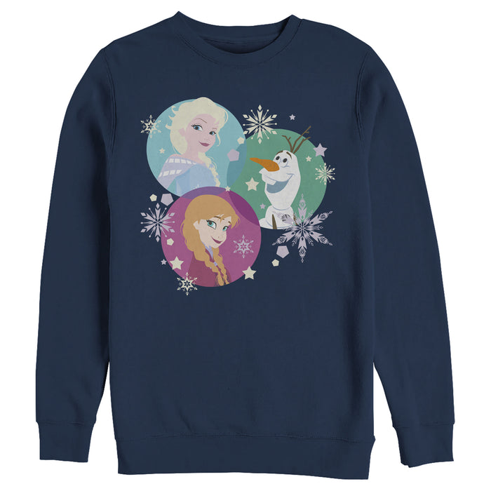 fifth sun Men's Frozen Character Snowflakes Sweatshirt