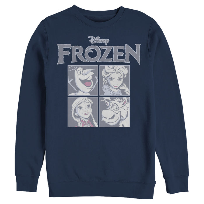 fifth sun Men's Frozen Character Squares Sweatshirt