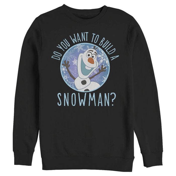 fifth sun Men's Frozen Olaf Build Snowman Sweatshirt