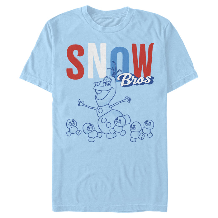 fifth sun Men's Frozen Olaf Snow Bros Portrait T-Shirt