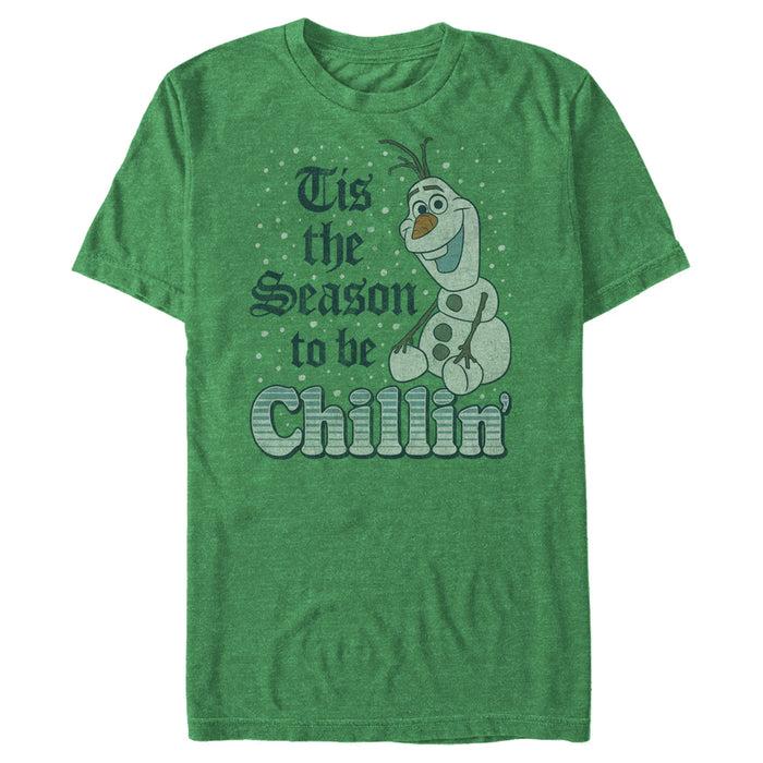 fifth sun Men's Frozen Olaf Tis The Season To Chill T-Shirt