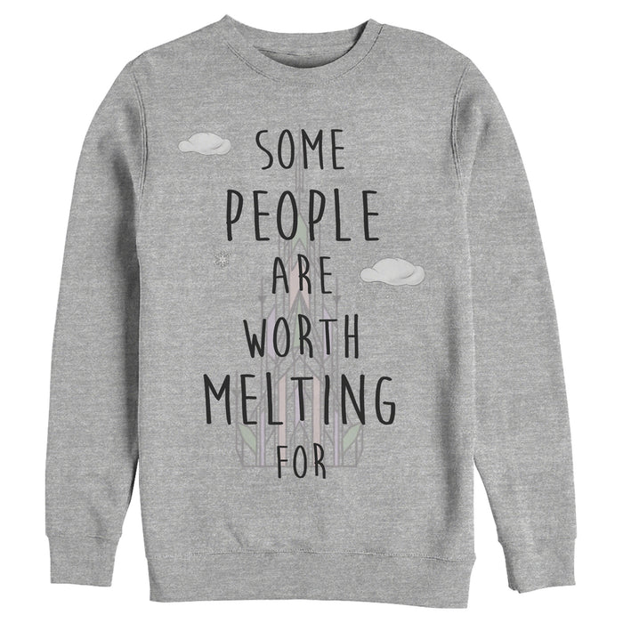 fifth sun Men's Frozen People Worth Melting For Sweatshirt