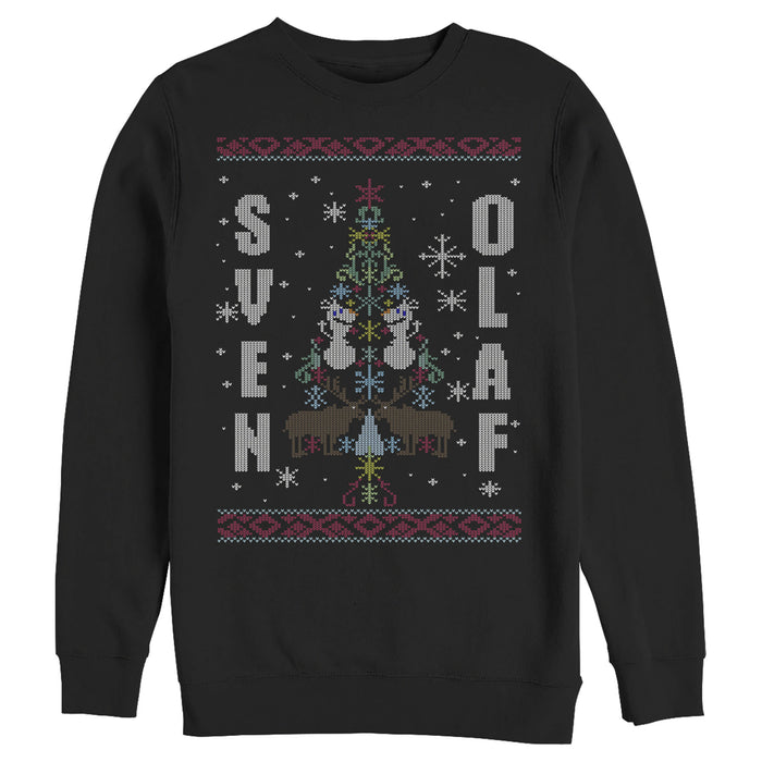 fifth sun Men's Frozen Ugly Christmas Besties Sweatshirt