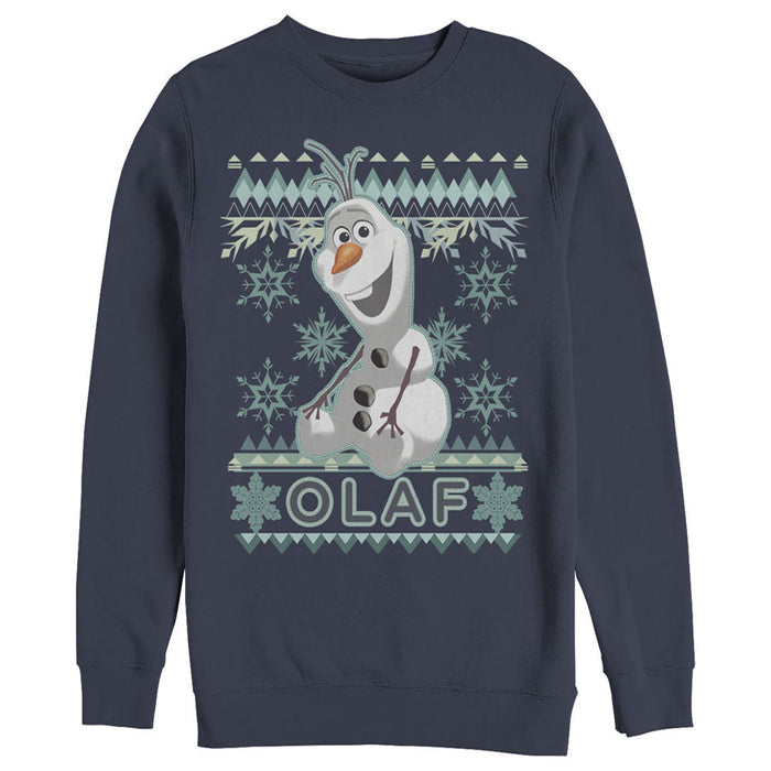 fifth sun Men's Frozen Ugly Christmas Olaf Sweatshirt