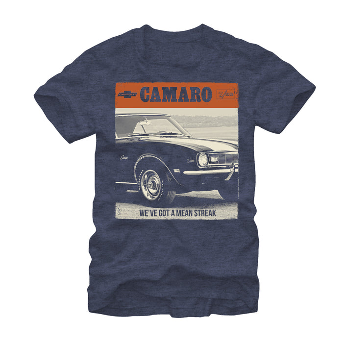 fifth sun Men's General Motors Chevy Camaro Mean Streak T-Shirt