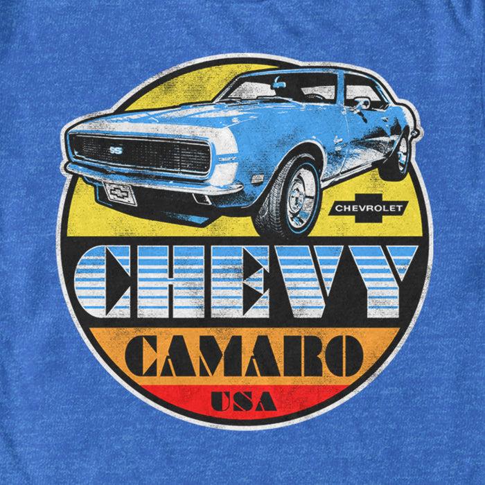Fifth Sun Men's General Motors Chevy Camaro SS Retro Cruising Circle T-Shirt