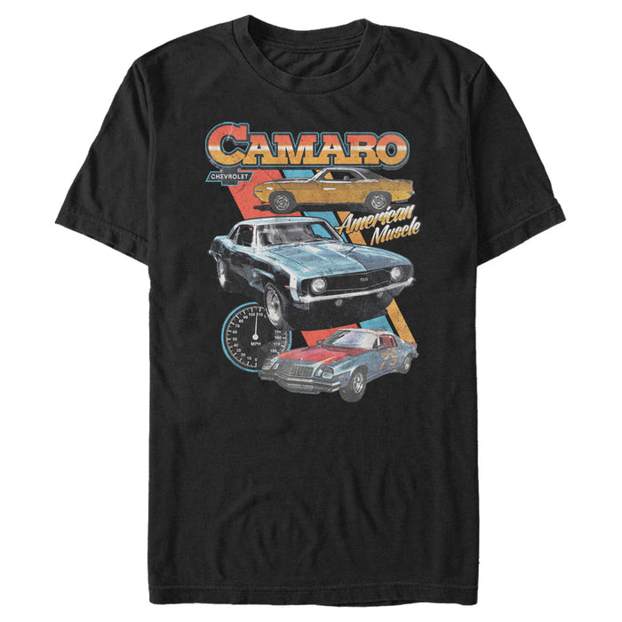 fifth sun Men's General Motors Retro Chevrolet Camaros American Muscle T-Shirt