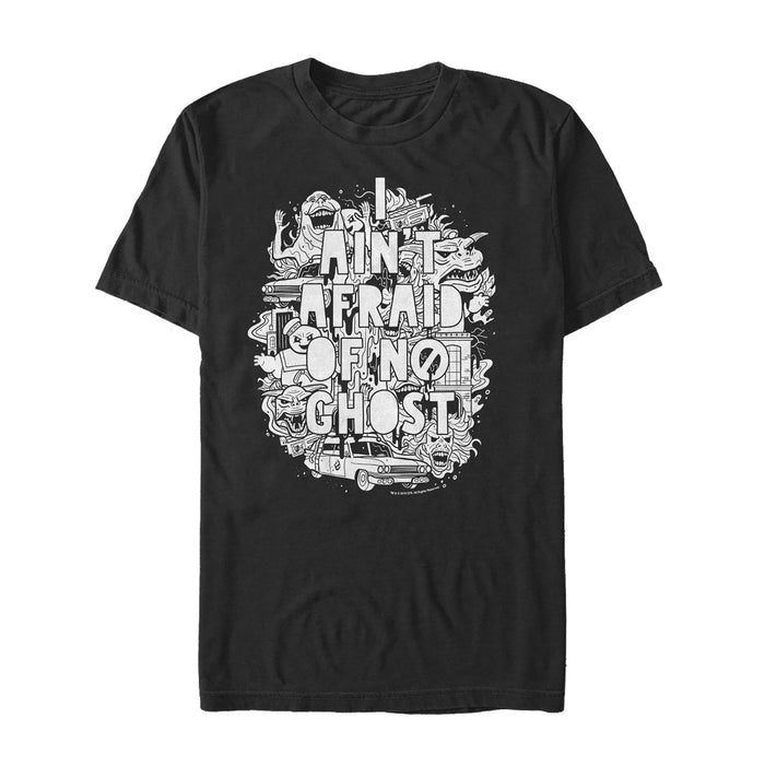 fifth sun Men's Ghostbusters Ain't Afraid Ghost Collage T-Shirt