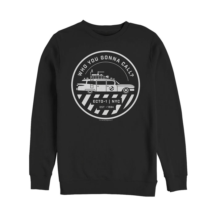 fifth sun Men's Ghostbusters Ecto-1 Wagon Logo Sweatshirt