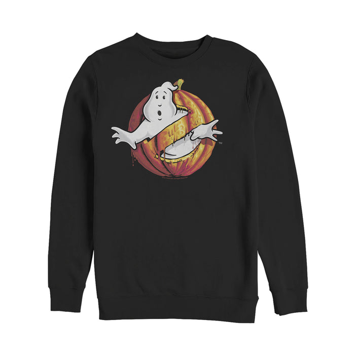 fifth sun Men's Ghostbusters Halloween Pumpkin Logo Sweatshirt