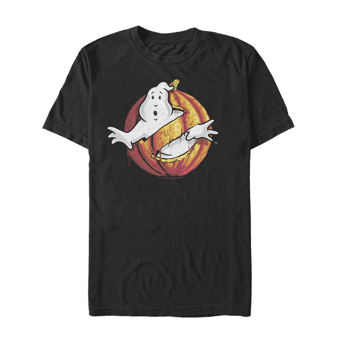 fifth sun Men's Ghostbusters Halloween Pumpkin Logo T-Shirt