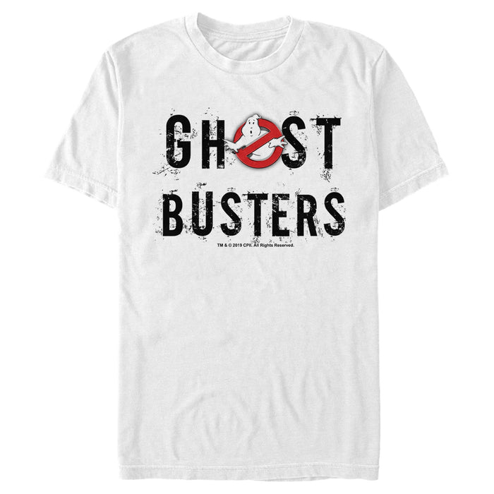 fifth sun Men's Ghostbusters Scratchy Text Logo T-Shirt