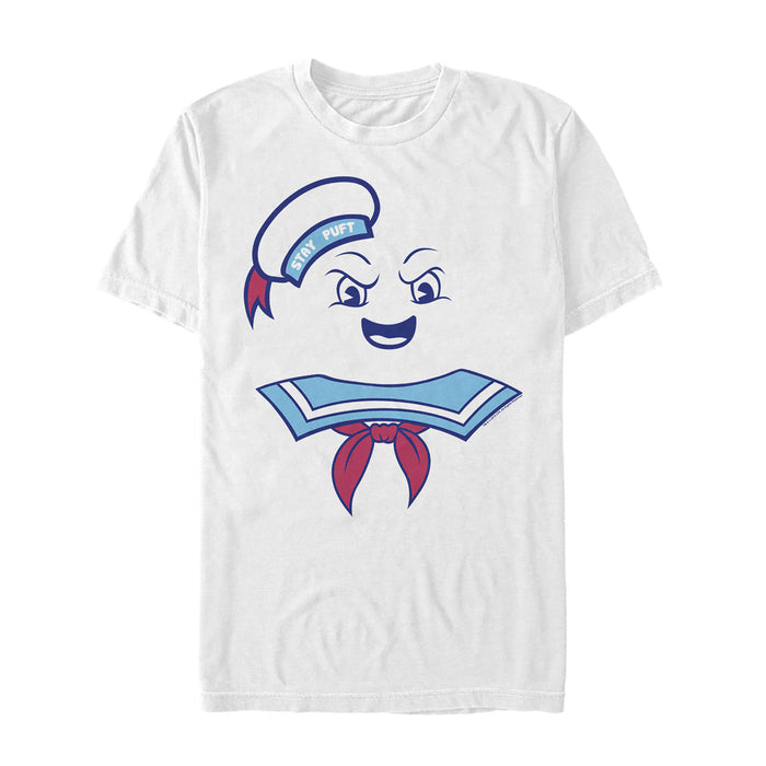 fifth sun Men's Ghostbusters Stay Puft Marshmallow Man Face T-Shirt