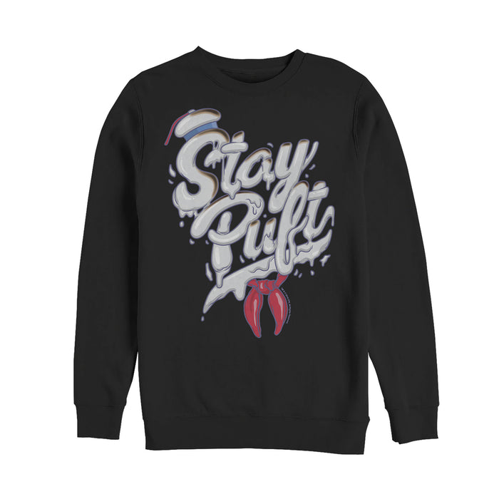 fifth sun Men's Ghostbusters Stay Puft Marshmallow Man Melt Sweatshirt