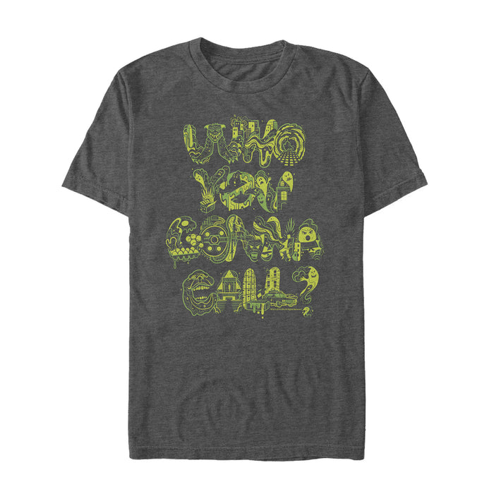 fifth sun Men's Ghostbusters Who You Gonna Call Pattern T-Shirt