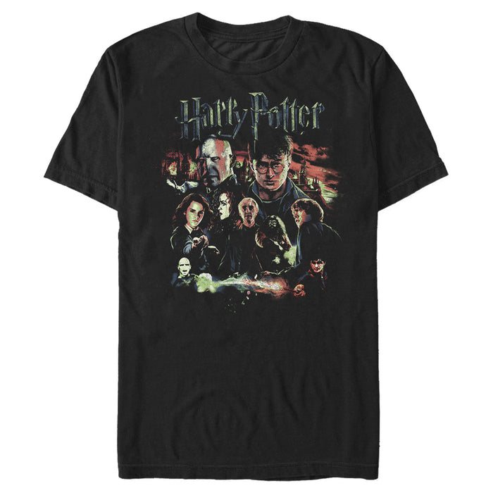 fifth sun Men's Harry Potter Character Group Shot T-Shirt