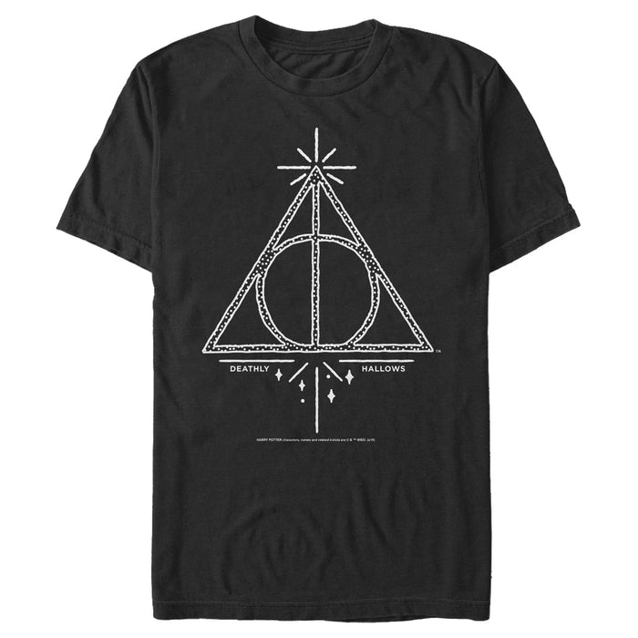 fifth sun Men's Harry Potter Deathly Hallows Symbol T-Shirt