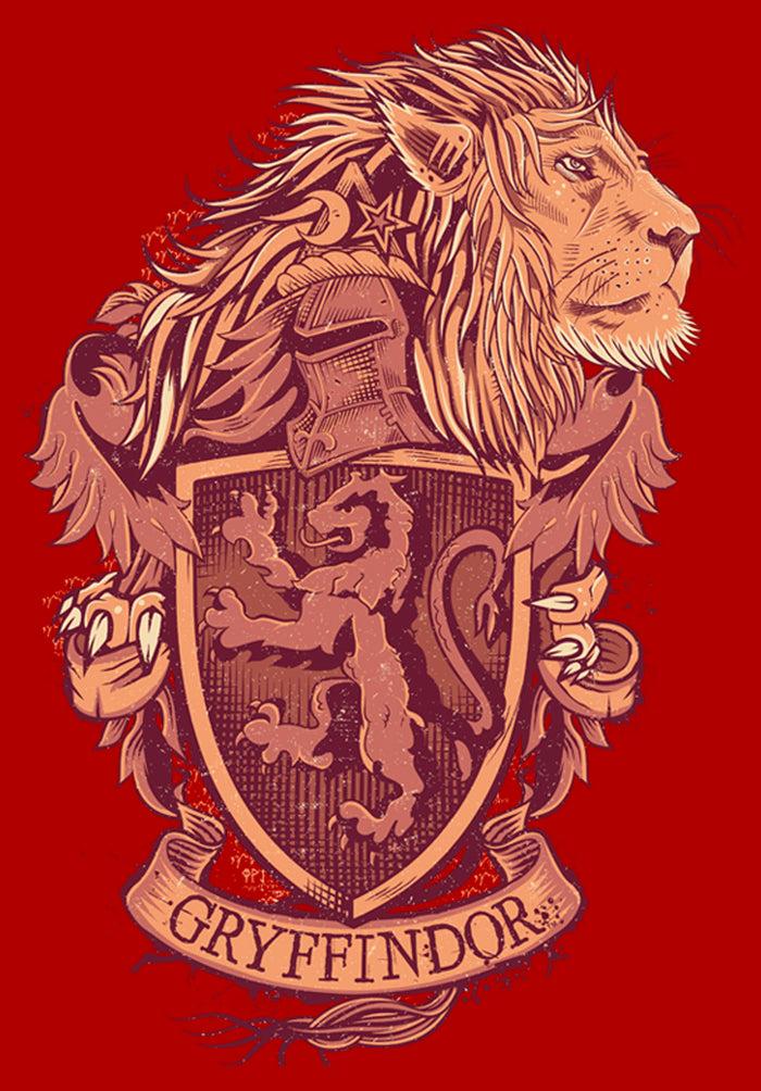 Fifth Sun Men's Harry Potter Gryffindor Coat Of Arms T-Shirt