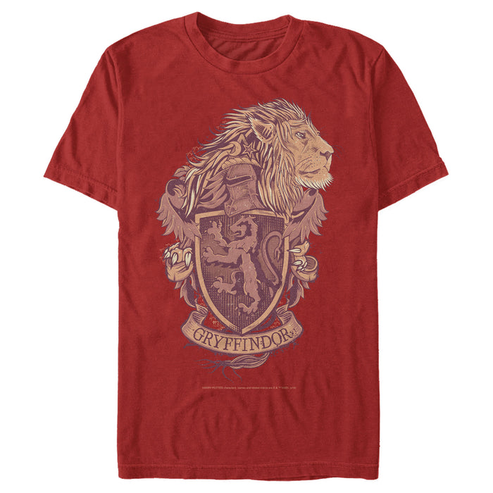 fifth sun Men's Harry Potter Gryffindor Coat of Arms T-Shirt