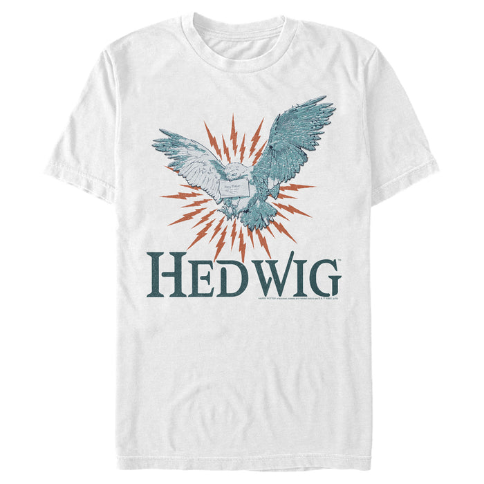 fifth sun Men's Harry Potter Hedwig Owl Flight T-Shirt