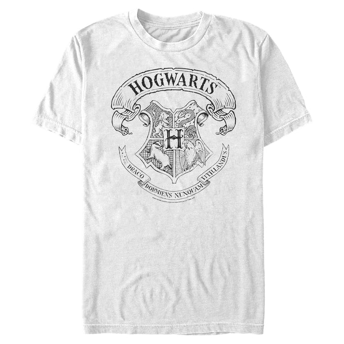 fifth sun Men's Harry Potter Hogwarts 4 House Crest T-Shirt